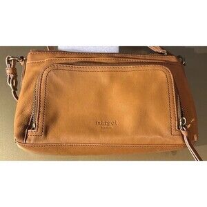 Margot New York Women’s Leather Saddle Brown Shoulder Bag Gently Loved